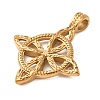304 Stainless Steel Pendants STAS-E526-02G-2
