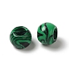 Synthetic Malachite European Beads G-N342-03B-2