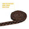 Polyester Braided Lace Trim OCOR-WH0079-71D-2