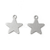 Tarnish Resistant 201 Stainless Steel Pendants STAS-F192-040P-2