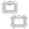 2Pcs Platinum Alloy & Rhinestone Detachable Shoe Buckle Clips FIND-FG0003-11-1