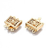 Brass Box Clasps KK-S356-311-NF-2