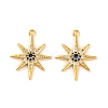Brass Micro Pave Clear Cubic Zirconia Pendants KK-U017-10F-G-1