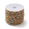 Brass Enamel Curb Chains CHC-C003-13G-12-3