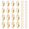 16Pcs 2 Size Ion Plating(IP) 304 Stainless Steel Lobster Claw Clasps STAS-UN0040-76A-1