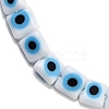 Handmade Evil Eye Lampwork Beads Strands LAMP-G166-03-4