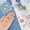 16Pcs 8 Style 304 Stainless Steel Stud Earrings Finding STAS-UN0042-34-2