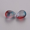 Two Tone Transparent Spray Painted Glass Charms LS-GLAA-T016-37-F03-2