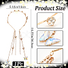 Zinc Alloy Rhinestone Hair Bands OHAR-WH20007-01B-G-2