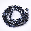 Electroplate Glass Beads Strands X-EGLA-Q118-6mm-A03-2