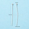 Brass Ball Head Pins X-KK-R020-07S-5