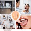 Soft Silicone Tongue Flexible Model Body Part Displays with Acrylic Stands ODIS-WH0002-23-7