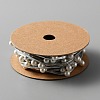 Polyester with ABS Beads Ribbon OCOR-WH0067-62B-2