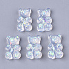 Transparent Epoxy Resin Cabochons X-CRES-N025-04-2