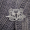 Viking Alloy Hair Clip with Hair Sticks OHAR-WH0001-04C-6