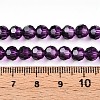 Baking Paint Transparent Glass Beads Strands DGLA-A035-T6mm-A09-5