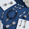 20Pcs 10 Style Alloy Cord End FIND-GA00003-4