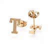 304 Stainless Steel Pendants and Stud Earrings Jewelry Sets SJEW-P099-20G-3