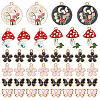 Alloy Enamel Pendants FIND-SC0016-07-1