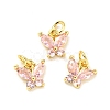 Rack Plating Brass Inlaid Cubic Zirconia Charms KK-G394-03G-06-1