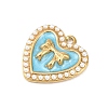 304 Stainless Steel Enamel Pendants STAS-P430-05G-01-2