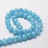 Crackle Glass Round Beads Strands CCG-E001-12mm-01-2