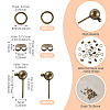 20Pcs Brass Ball Post Stud Earring Findings FIND-TA0011-06AB-4