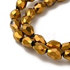 Electroplate Glass Beads Strands EGLA-D017-7x5mm-3-4