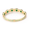 Rack Plating Virgin Mary Brass Bangles with Micro Pave Cubic Zirconia BJEW-E071-03G-4