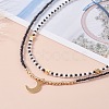 Star & Moon Pendant Necklaces Set for Teen Girl Women NJEW-JN03738-01-2