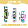 24Pcs 3 Styles Alloy Spring Cord Locks FIND-HS0001-96-2