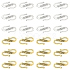 30Pcs 2 Colors Tibetan Style Alloy S-Hook Clasps TIBE-YW0001-96-2