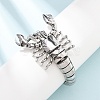 304 Stainless Steel Link Chain Bracelets for Women Men BJEW-P386-05AS-1