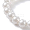 Shell Pearl Stretch Finger Ring RJEW-TA00019-7