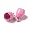 Spray Painted 201 Stainless Steel Cord Ends STAS-G304-01-3