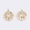 Brass Pendants KK-I622-06G-B-NF-2