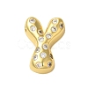 Rack Plating Brass Micro Pave Clear Cubic Zirconia Perdants KK-C067-11G-Y-1