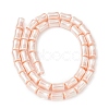 Electroplate Opaque Glass Imitation Pearl Beads Strands EGLA-H113-07A-2