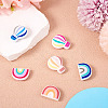 6Pcs 6 Styles Silicone Knitting Needle Cap Protector SIL-TA0002-40-6