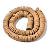 Flat Round Handmade Polymer Clay Beads CLAY-R067-12mm-37-3