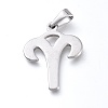 Non-Tarnish 304 Stainless Steel Pendants STAS-L210-06C-P-1
