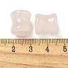Natural Rose Quartz Ear Gauges Flesh Tunnels Plugs EJEW-P293-02C-2