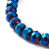 Electroplate Glass Beads Stretch Bracelets BJEW-JB05794-3