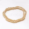 Electroplate Glass Beads EGLA-D028-04-1