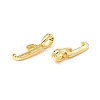 Rack Plating Eco-Friendly Brass Letter Pendants KK-K265-02G-J-2