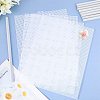 4 Sheets Rectangle Plastic Mesh Canvas Sheets DIY-CP0012-72A-3