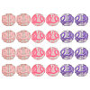 24Pcs 3 Colors Transparent Glass Round Beads GLAA-CA0001-55-8