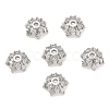 Brass Micro Pave Cubic Zirconia Bead Caps CU-CBA6E4E-08P-1
