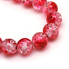 Baking Paint Crackle Glass Bead Strands CCG-S001-4mm-15-3