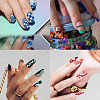 Stainless Steel DIY Nail Art Templates MRMJ-WH0092-017-6